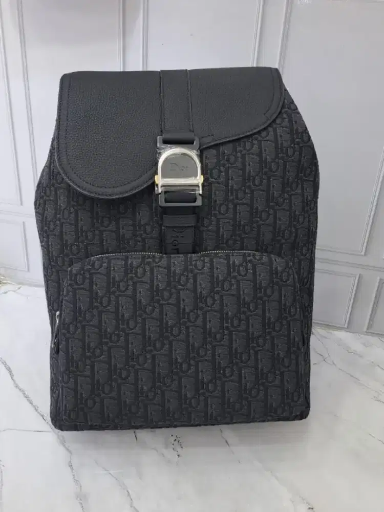Tas ransel backpack dior hitam unisex
