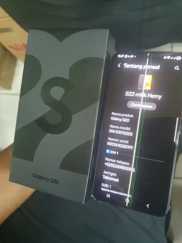 Samsung S22 5G 8/128 lengkap eks resmi
