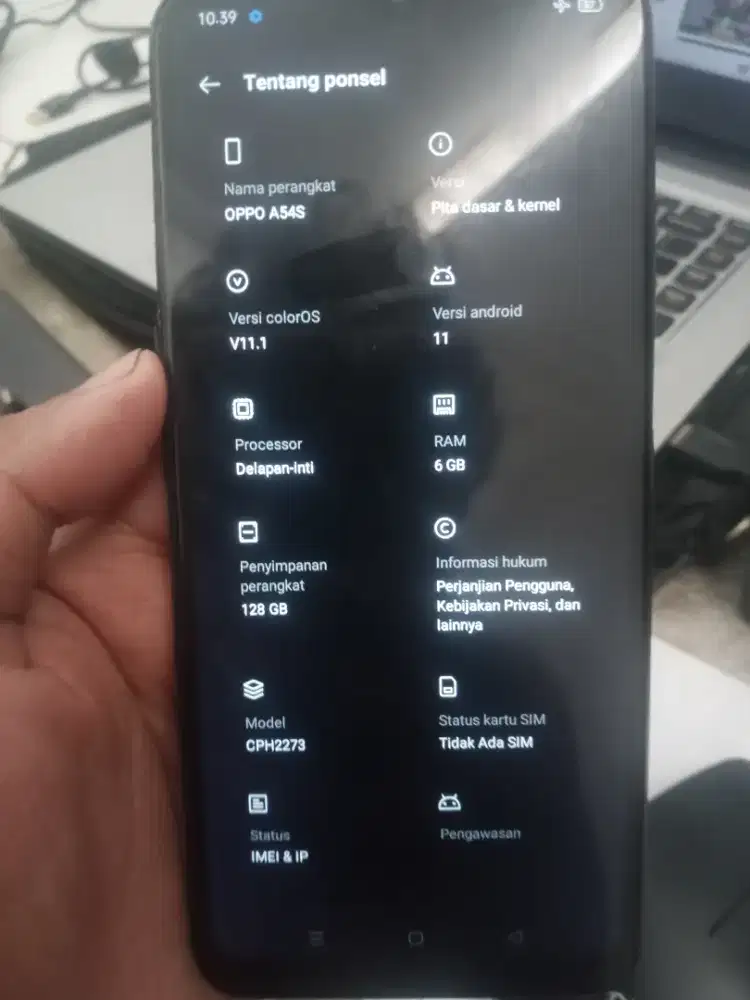 jual hp oppo a54s ram 6/128