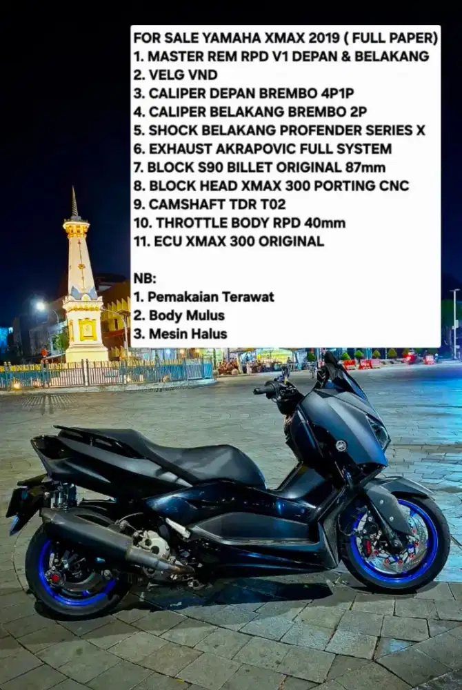YAMAHA XMAX 250 2019, BORE UP PISTON 87MM