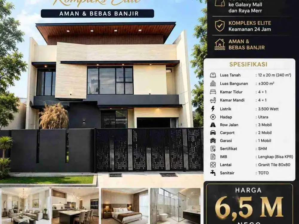 Dijual rumah baru Kertajaya indah timur