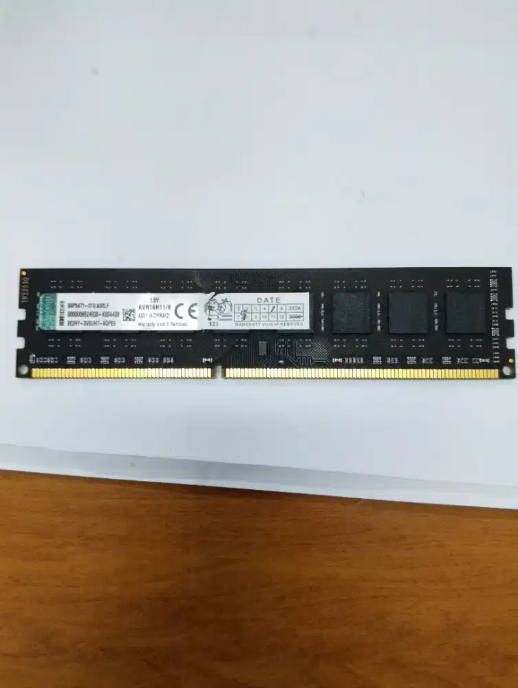 RAM PC 8 Gb kingston DDR3
