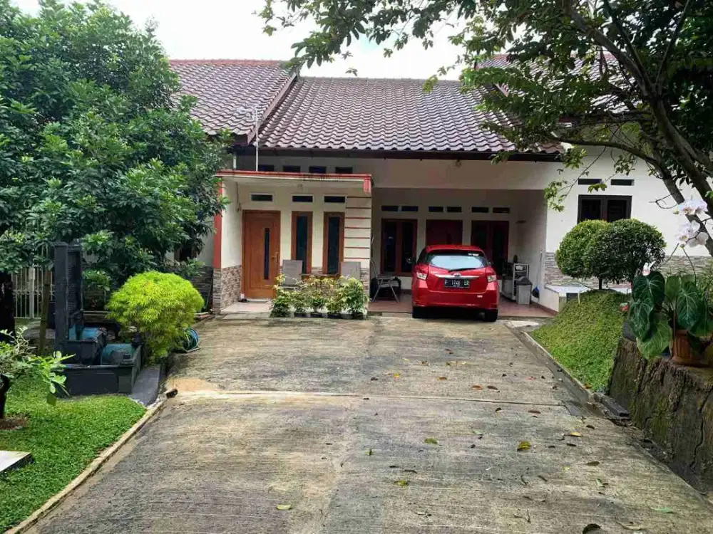 Rumah Asri Tanah Luas di Tanah Baru Bogor | Halaman Luas & Lingkungan Tenang