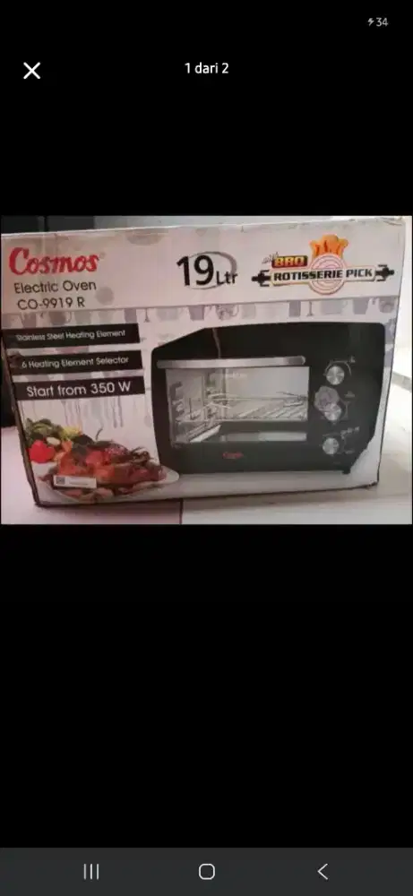 Oven Listrik 19 liter