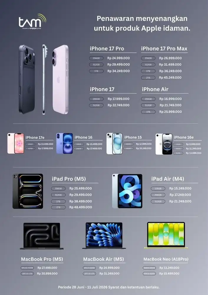 Ready New & Second Iphone 17 Promax 256GB