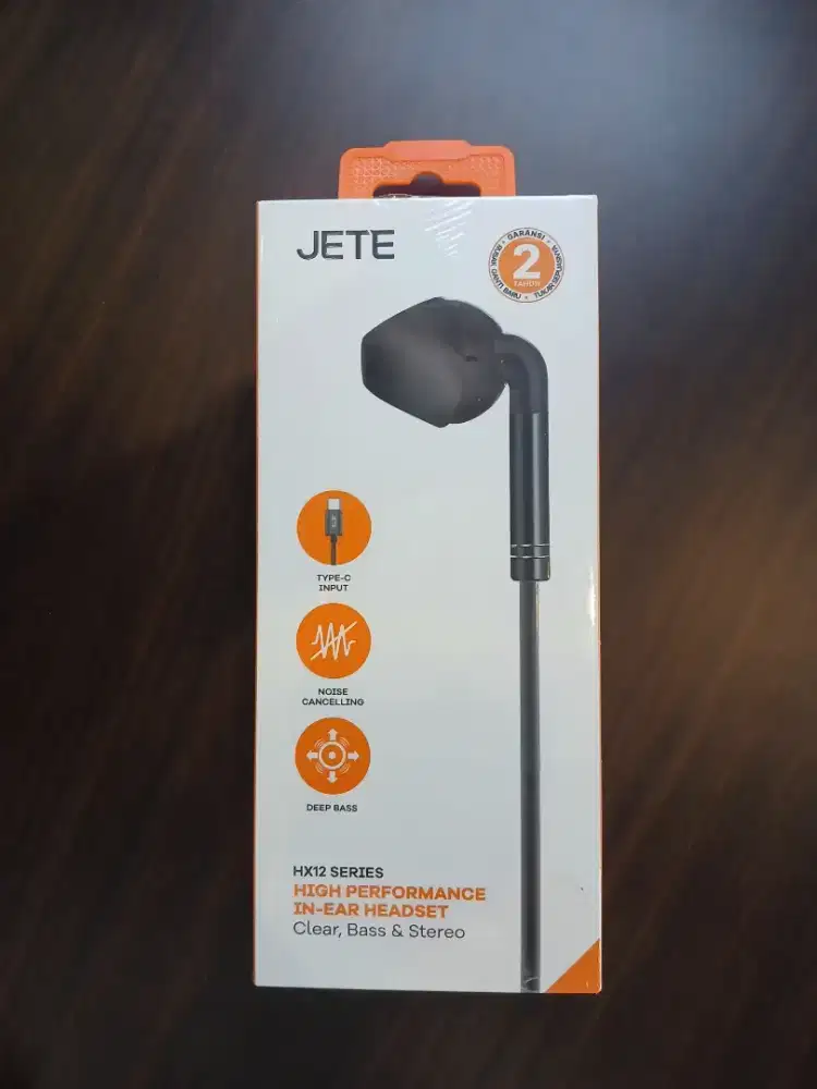 JETE HX12 Headset Type C Stereo | Earphone Type C Super Bass with Mic
