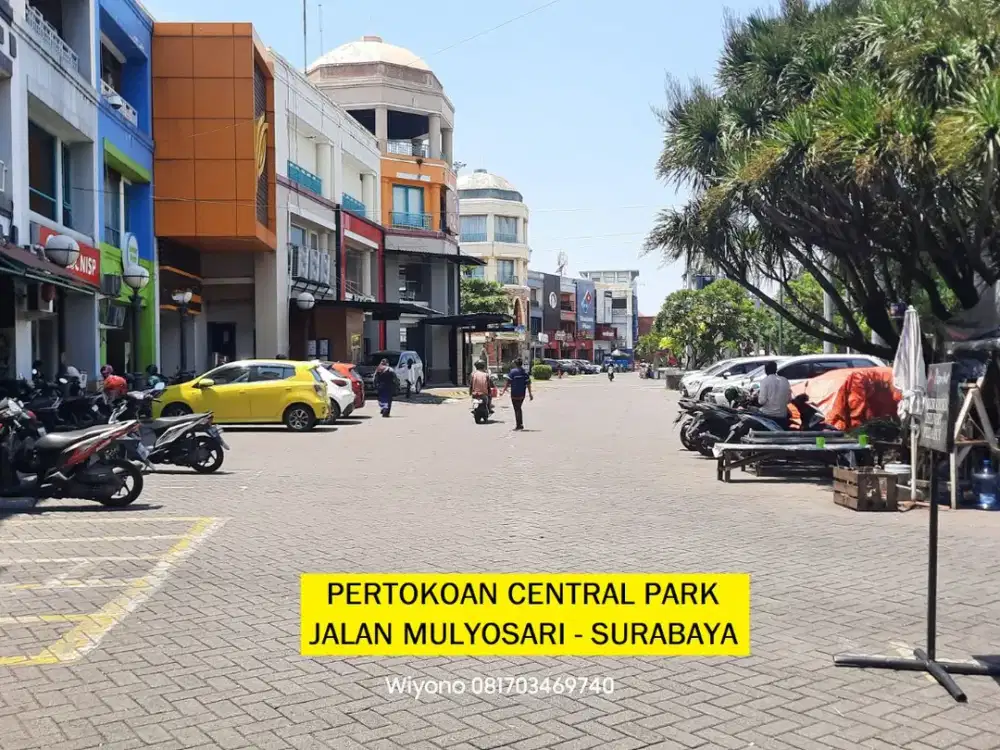 Ruko Mulyosari Central Park Sederet dengan McD KFC Cocok buat kantor bank resto Parkiran Luas