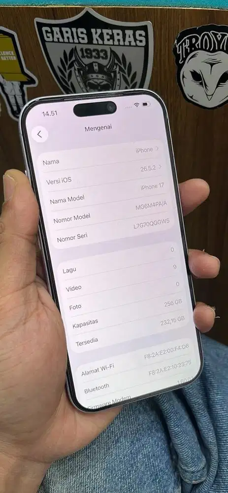iphone 17 256 lavender second ibox