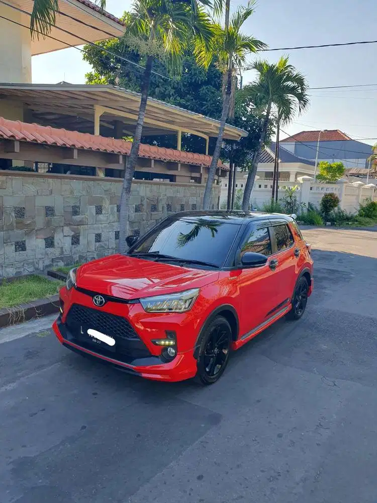 Toyota Raize 2022 Km 9rb GR Sport Turbo Matic Two Tone Merah Full Ori