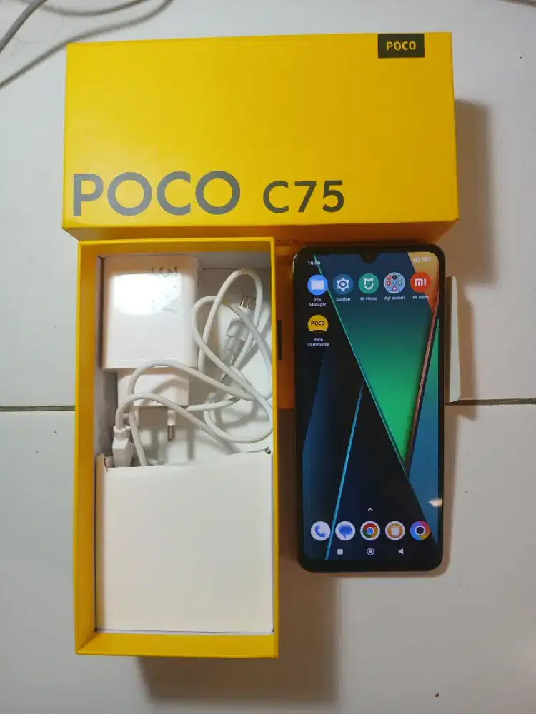 Hp xiaomi POCO C75 Ram8/256 kelengkapan full set