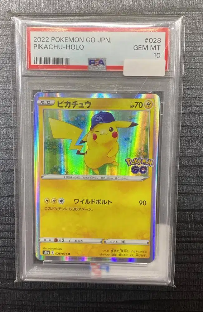 SLAB PSA 10 Pokemon Pikachu-Holo - ORIGINAL JEPANG