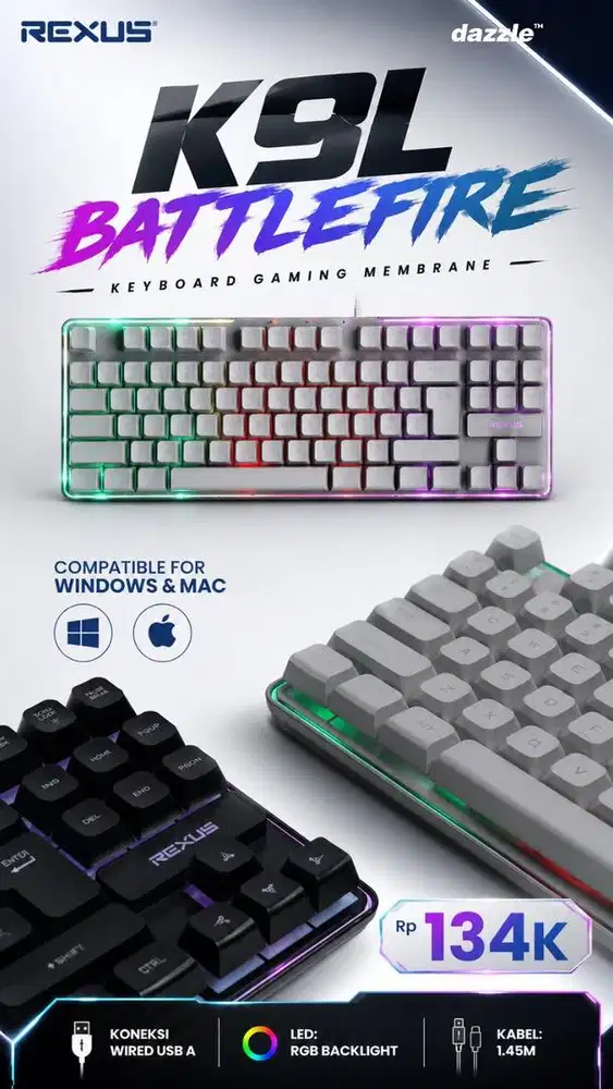 Keyboard wired Rexus K9L