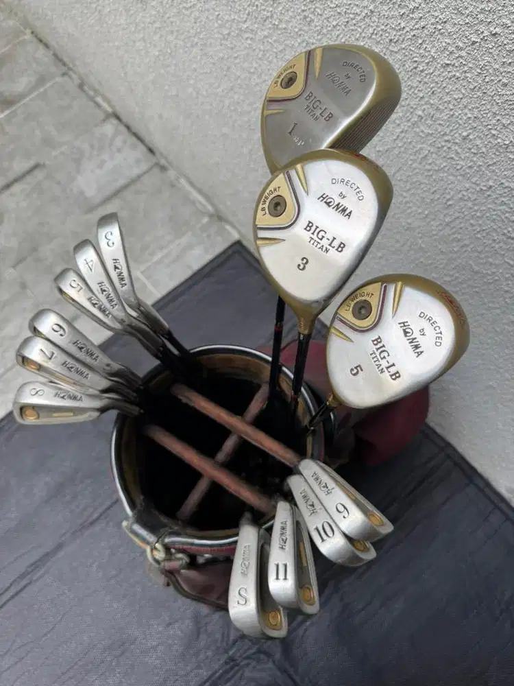 Jual HONMA BIG-LB TITAN Golf Club Set Complete VintageJapanese Premium