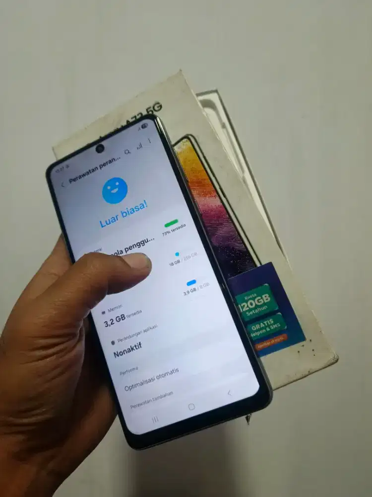 Samsung a73 5g 8/256 lengkap