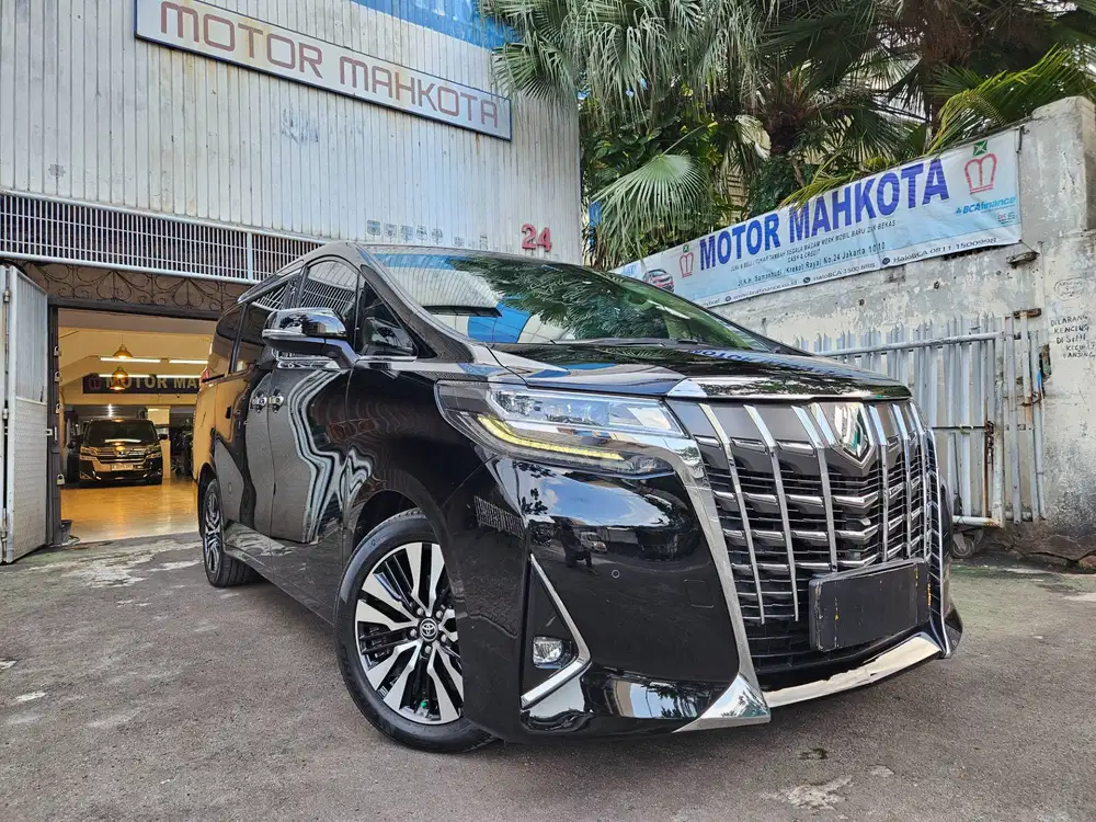 37 rb km Toyota Alphard 2.5 G facelift 2019 nik 2018 hitam black bagus
