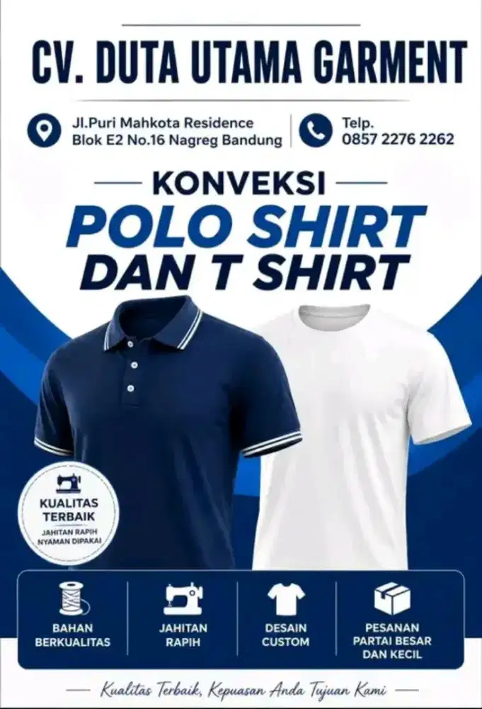 terima pesanan bikin kaos,jacket,celana,dll