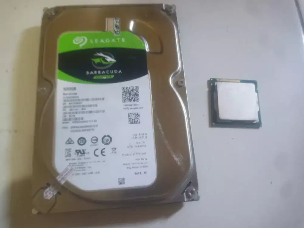 hard disk 500 gb + procsesor core i5 gen2