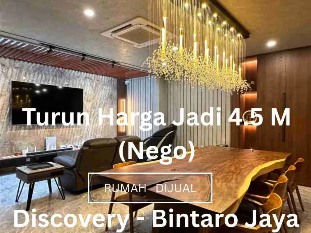 Rumah Cantik Full Furnished Turun Harga