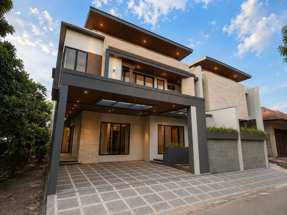Rumah semi furnish cakep Griya Loka BSD