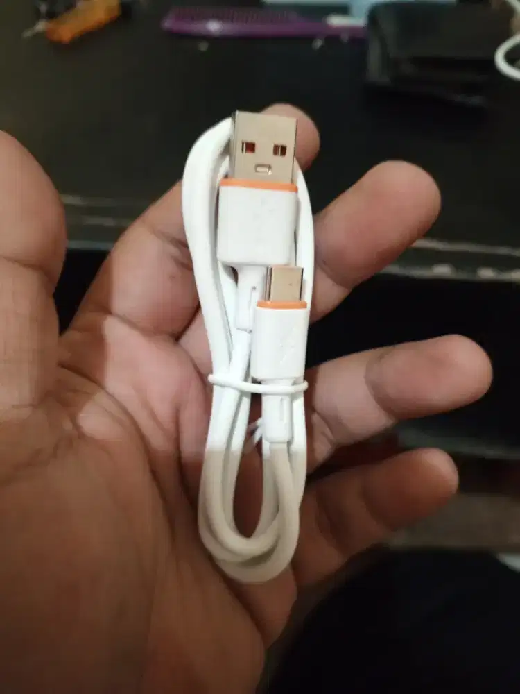 Kabel Charger Type C Fast Charging 5A Putih Original