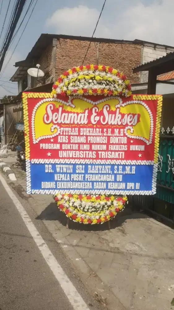 Ucapan Karangan Bunga papan