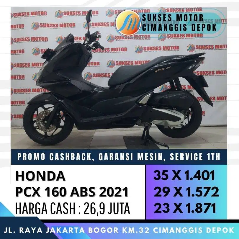 HONDA PCX 160 ABS 2021 CASH KREDIT UNIT MULUS BERGARANSI