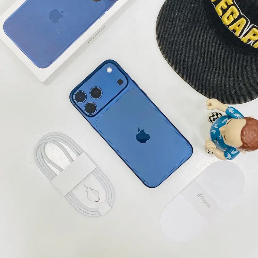 Second iphone 17 promax,deep blue,256gb,bh 100% garansi november