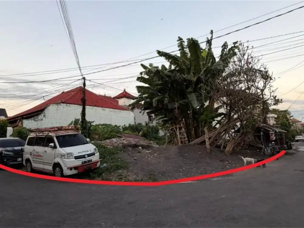 Tanah Plot Kecil Posisi Hook di Renon Denpasar