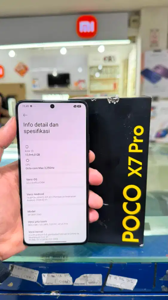 Jual poco X7 PRO 12/512 GB fullset