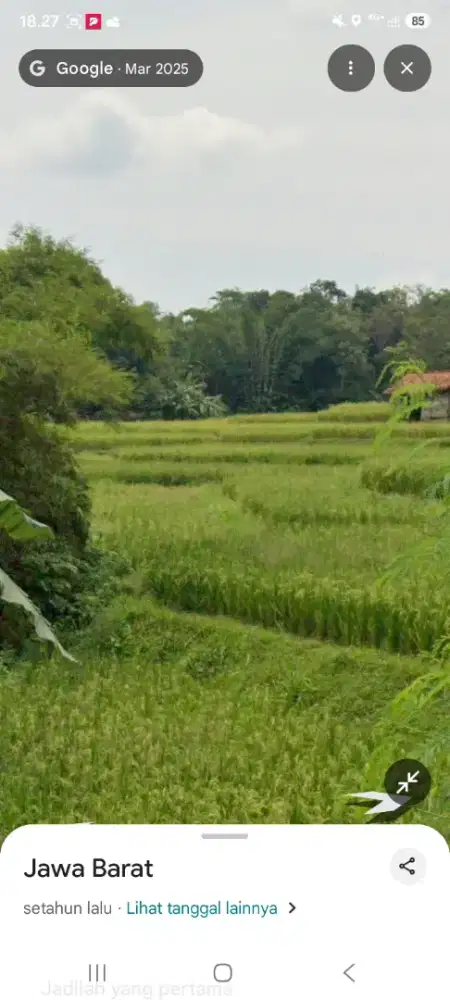 Di jual lahan sawah 7000 meter. Bisa di akses kendaraan menuju lahan.