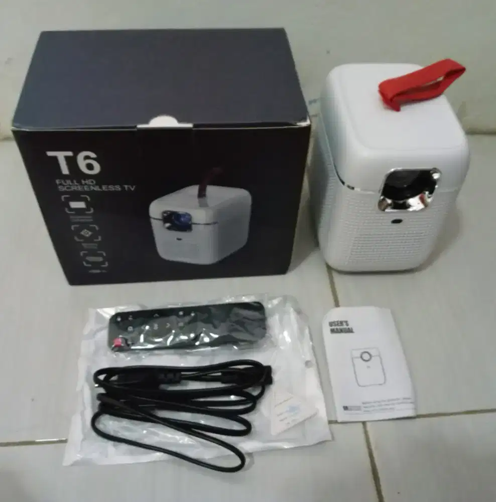 Proyektor Tripsky T6 Android Baru Terang Normal Fullset nett