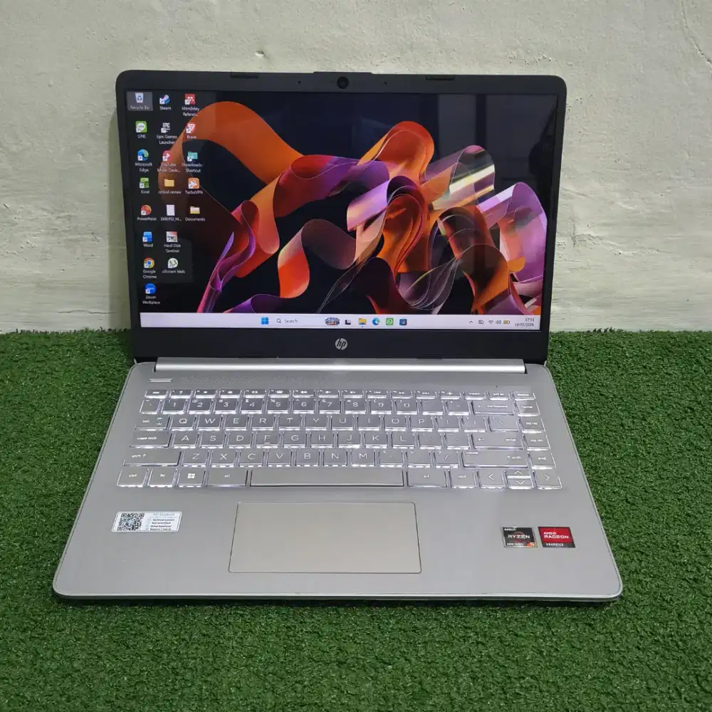 Jual Cepat Laptop Hp 14s R5 16/512 Key Backlit Full HD