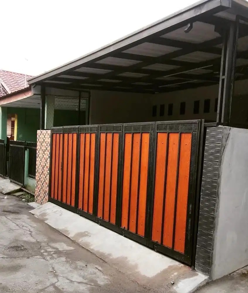 Pagar pintu gerbang grc