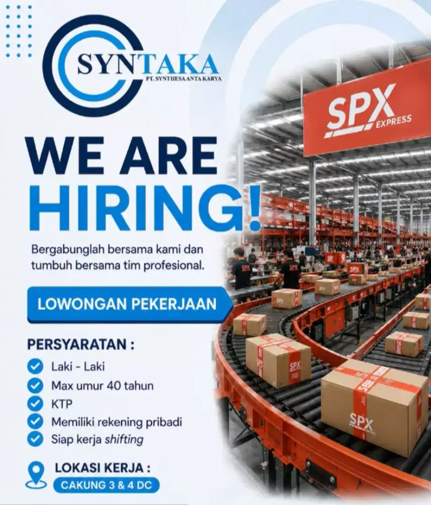 Dibutuhkan tenaga kerja daily worker