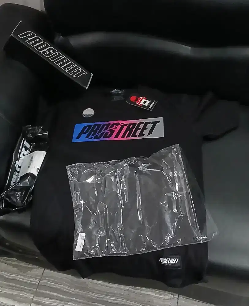 Kaos Prostreet Gradient Black Original - Baru Fullset + Bonus