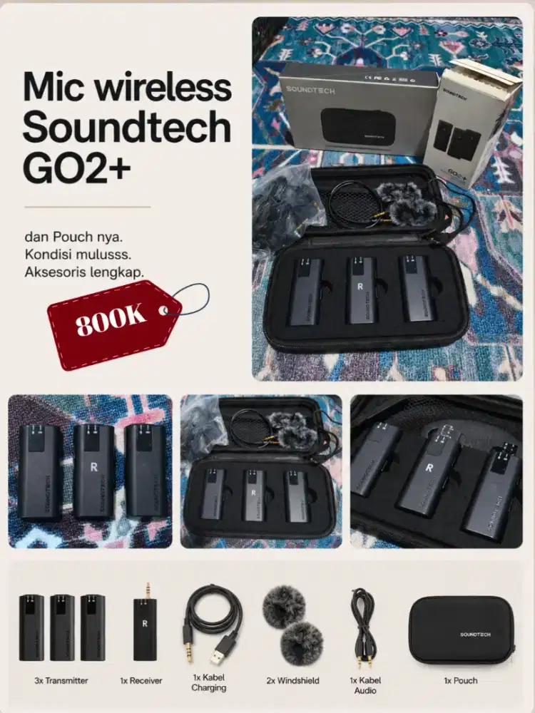 Mic wireless Soundtech GO2+
