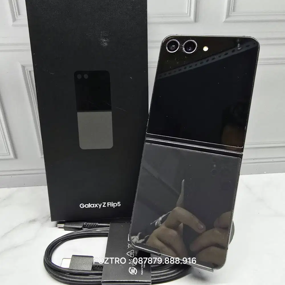 Samsung Galaxy Z Flip 5 8/256GB Graphite Resmi SEIN Fullset No Minus