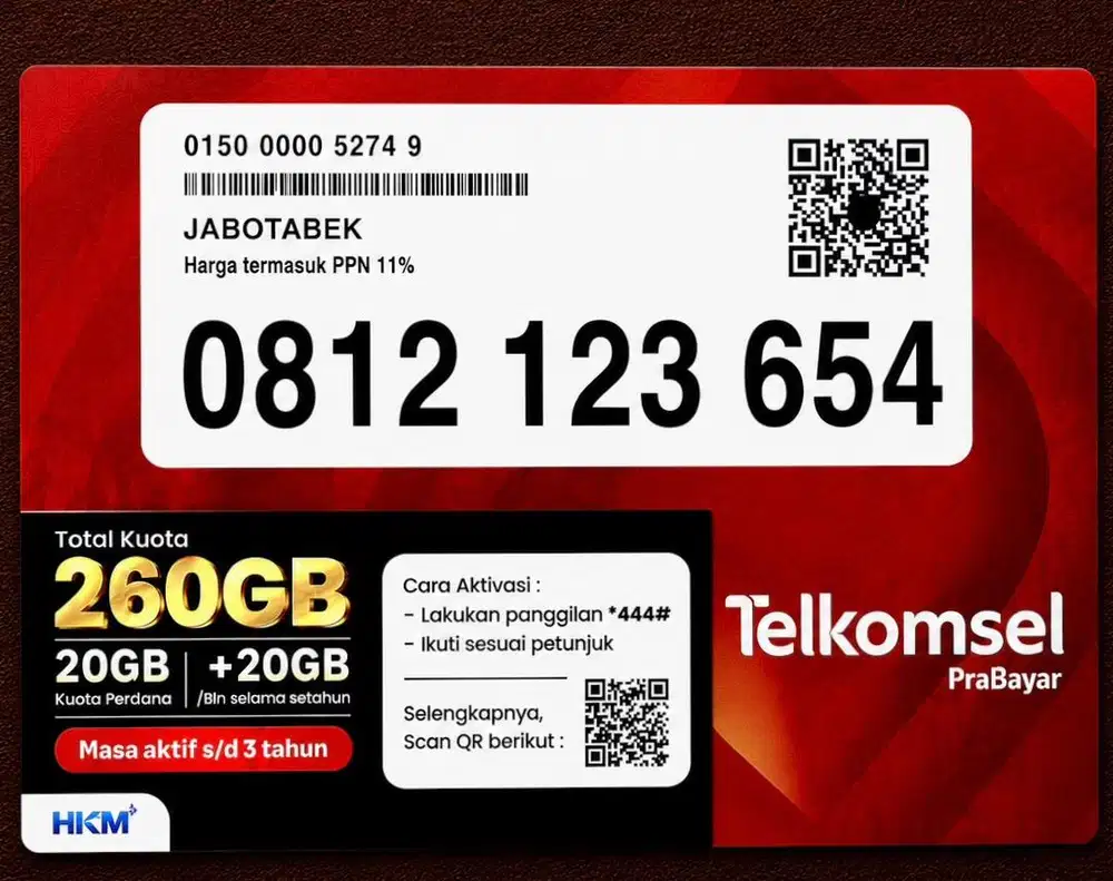 Nocan Nomor Cantik Simpati 10 Digit Telkomsel