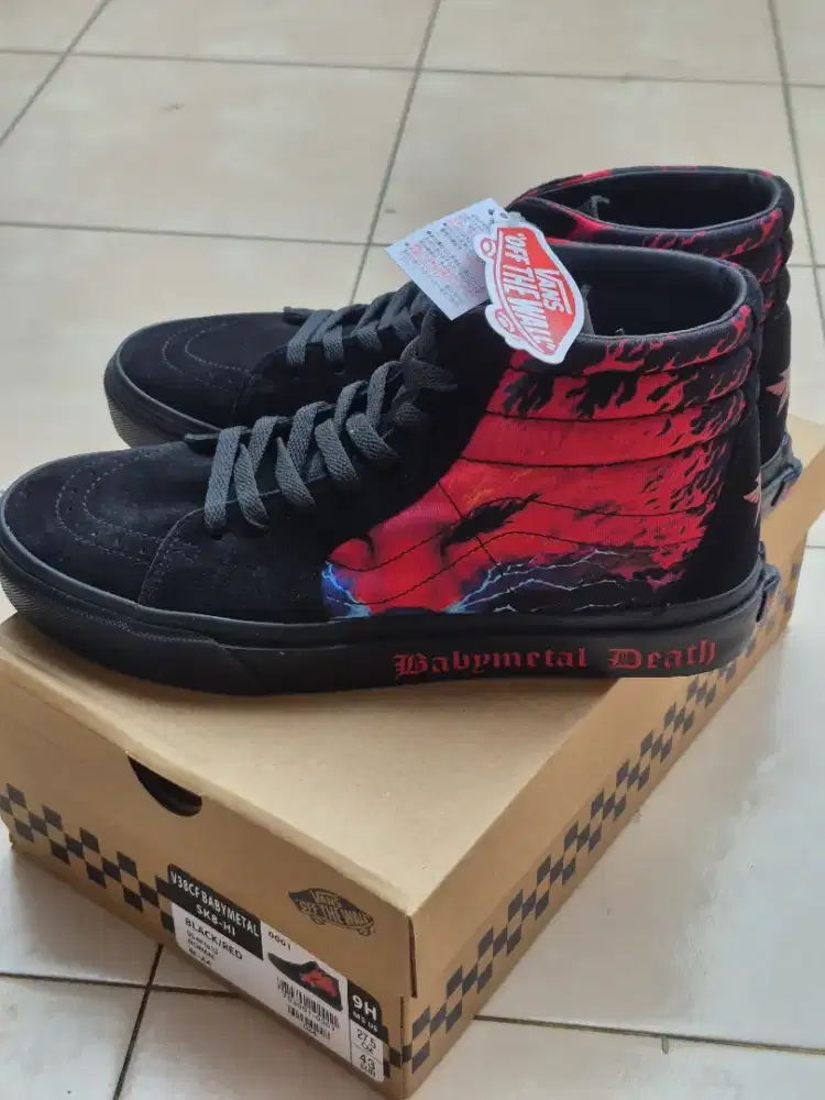 WTS PRELOVED ORIGINAL VANS SK8-HI × BABYMETAL