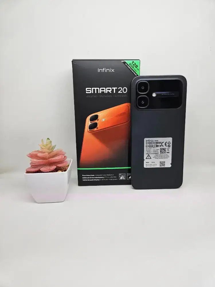 Infinix Smart 20 4/128 Fullset like new garansi juni 2027