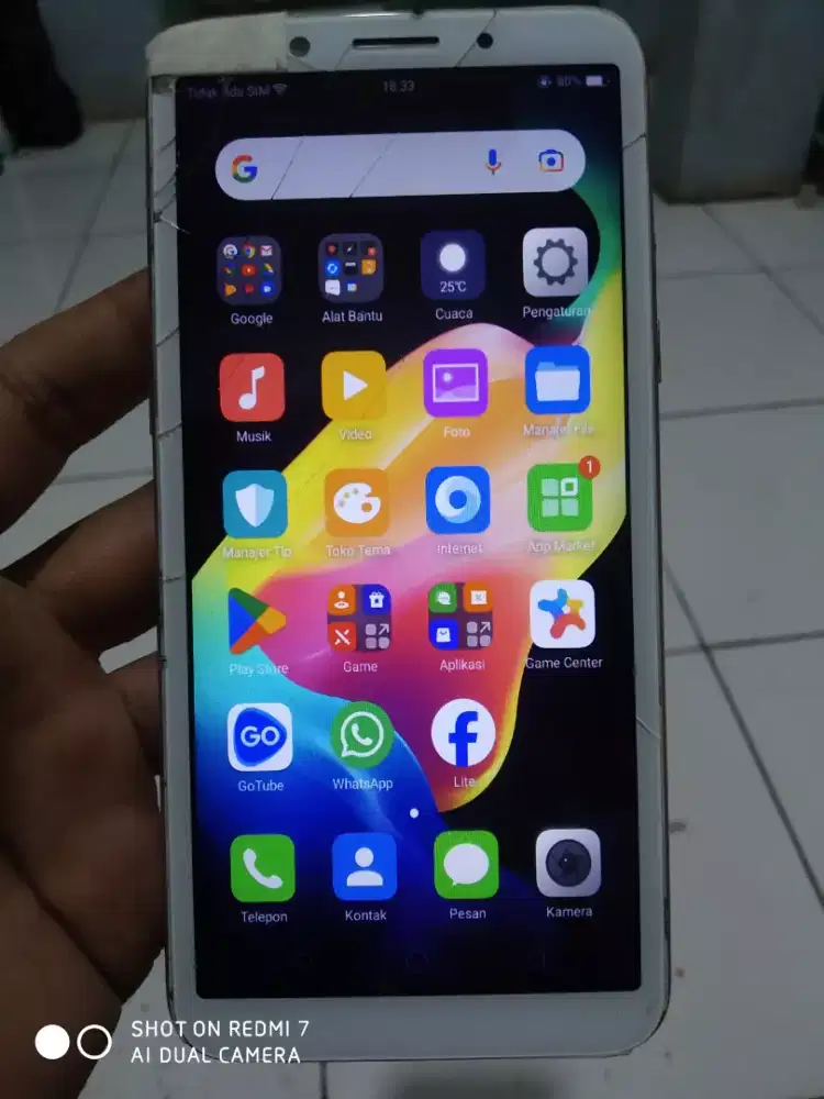 Oppo A83 4G 3/32 layar 5.7 inchi retak normal