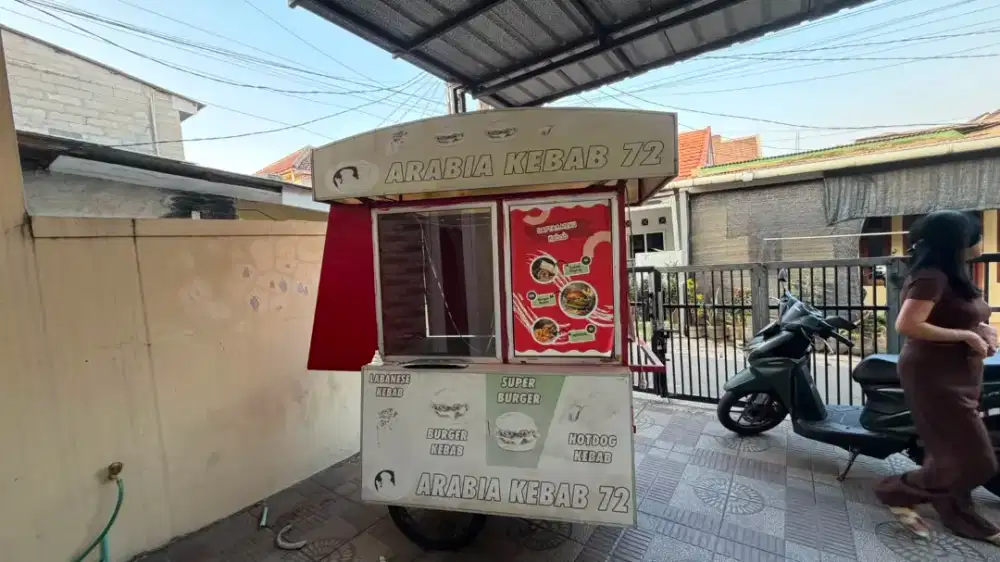Gerobak kebabb full set