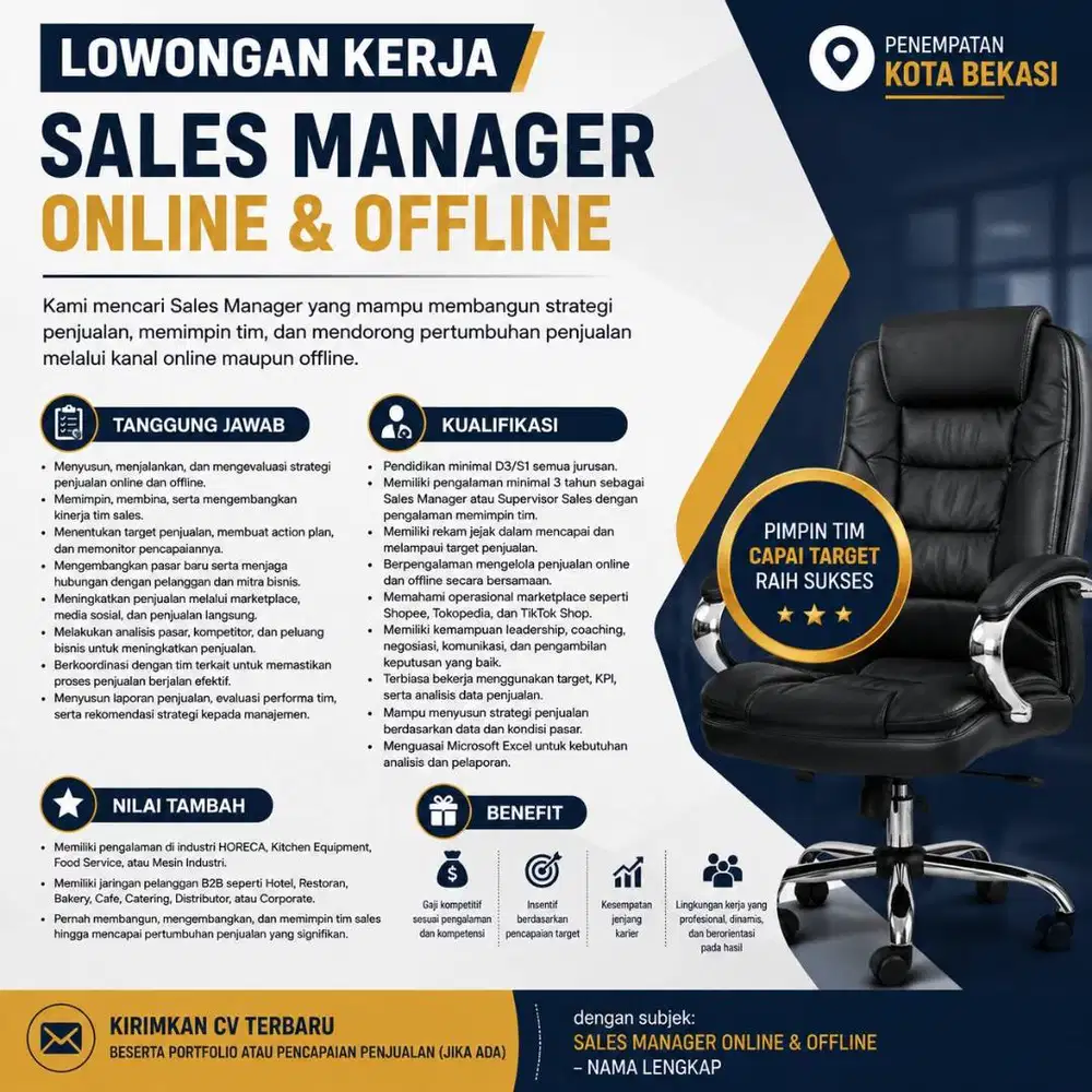 SALES MANAGER / MANAGER SALES