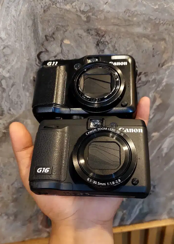 Canon G11 + G16 like new