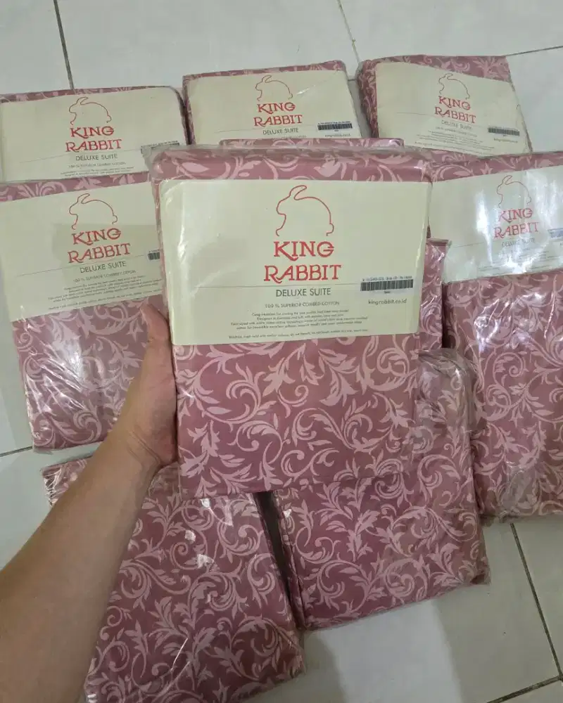 Sprei Set King Rabbit 120x200 Pink