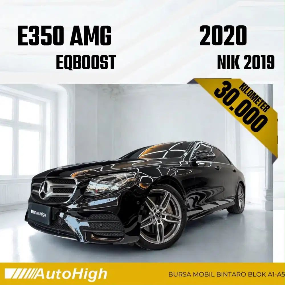 DP10% [Km30.000] E350 AMG EQ Boost 2019 Black Reg 2020 #AUTOHIGH