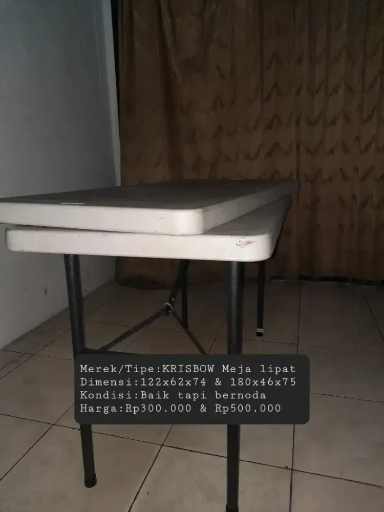 KRISBOW Meja Lipat