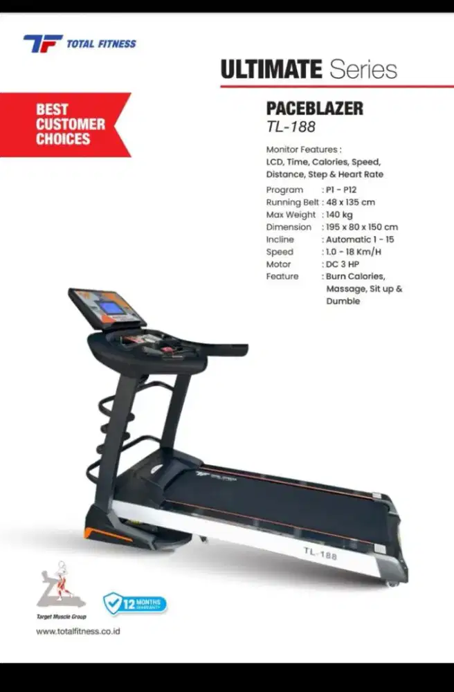 TREADMIL  ELEKTRIK  TL 188M