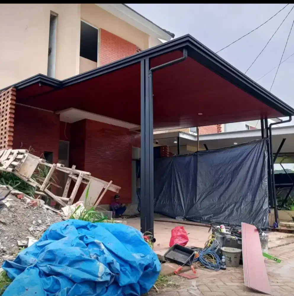 pemasangan kanopi minimalis