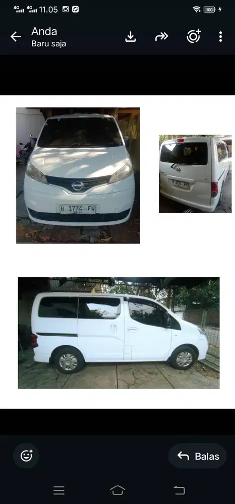 Nissan evalia tangan pertama